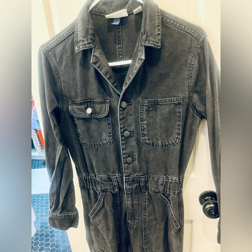 Universal Thread Black Denim Jumpsuit